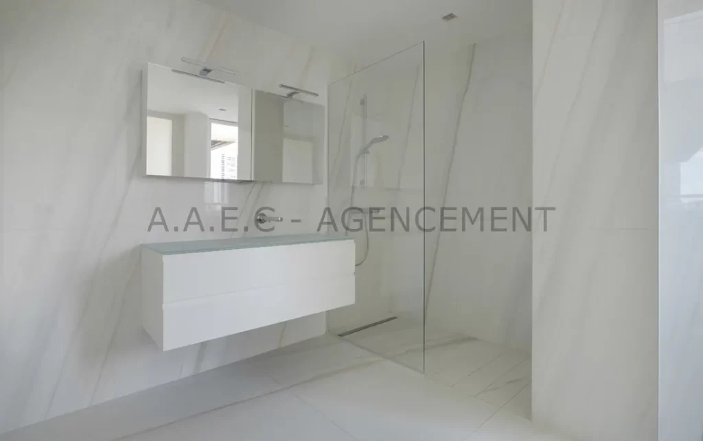 Salle de bain marbre