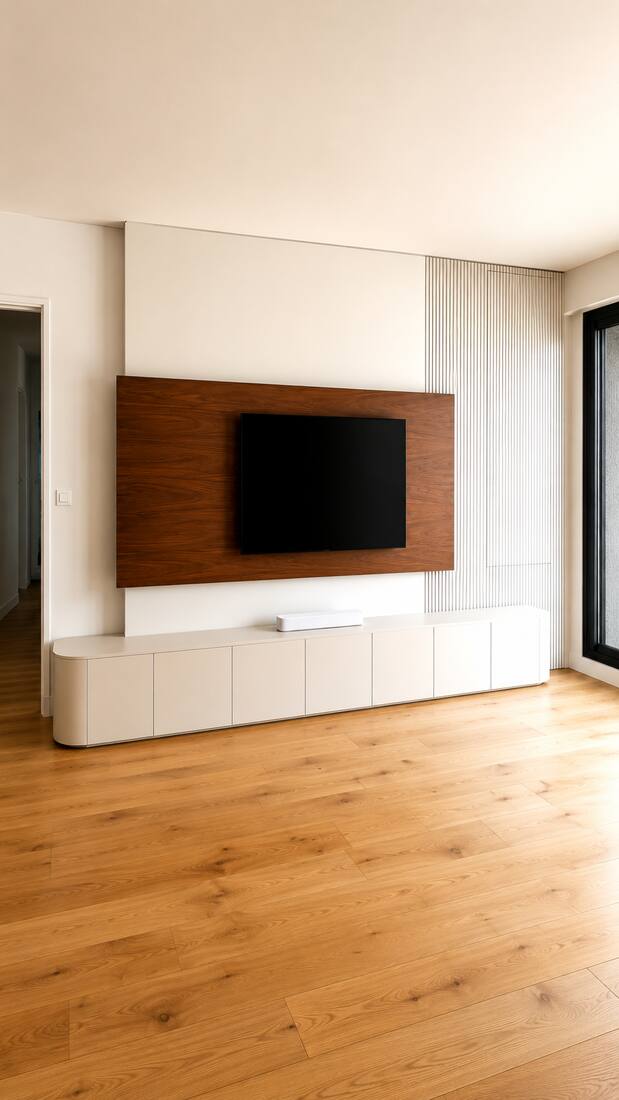 Meuble TV sur mesure du projet Pierre Michel